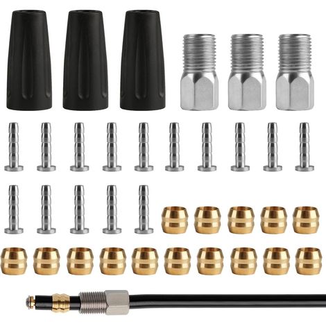 Pièces Tuyau Olive, Frein à Disque Olive Inserts, Insert de Connecteur Olives pour Durite de Frein à Disque Hydraulique, pour Pièce de Rechange de Vélo (1/5)