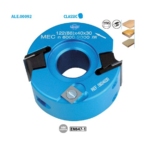 Portautensili per profilare/lamare Classic ø 90 Diametro foro 30 Altezza 40 Numero di tagli 2+V2
