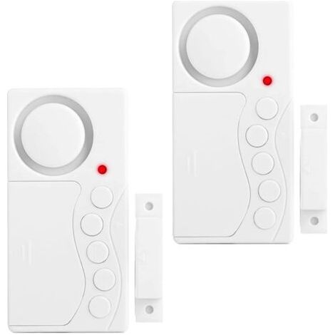 ALLIANDISLot de 2 alarmes de porte de congélateur, alarme de sécurité pour fenêtre, alarme de réfrigérateur sans fil (1/4)