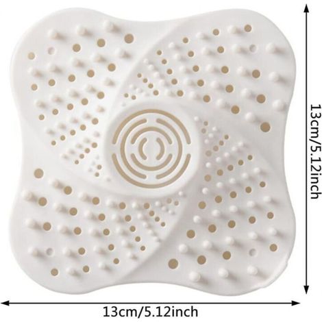Filtre attrape-cheveux pour douche, 2 pièces, avec ventouse, bouchon d'évier, filtre Anti-cheveux pour baignoire (1/3)