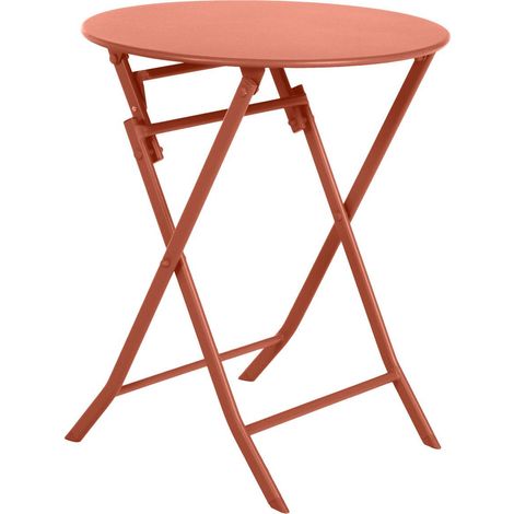 Runder Klappbarer Gartentisch Greensboro Bernstein - 2 Sitze