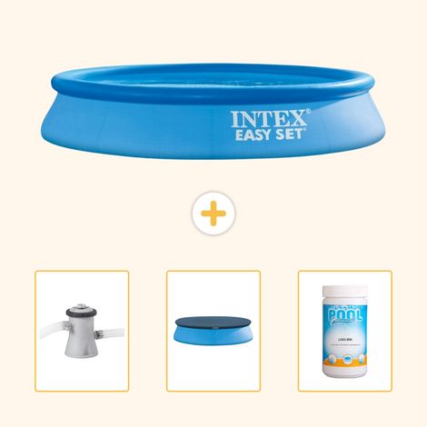 Intex Piscine Easy Set Ronde - 305x61 cm - 4-pièces SCB75 (1/5)