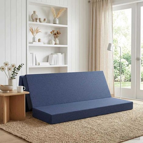 Sofá Cama Plegable 200 x 67 x 45 cm Azul