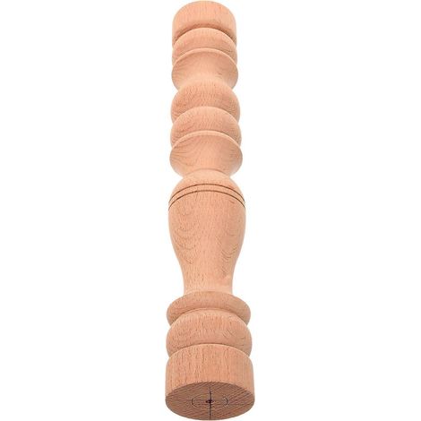 Ensemble de meubles en bois sculpté composé de 4 piliers, accessoires de décoration intérieure de style classique kaki (1/5)