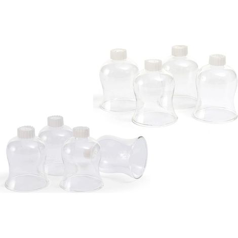 8 supports bougies chauffe-plat verre 8 cm, bougies coniques 6 cm