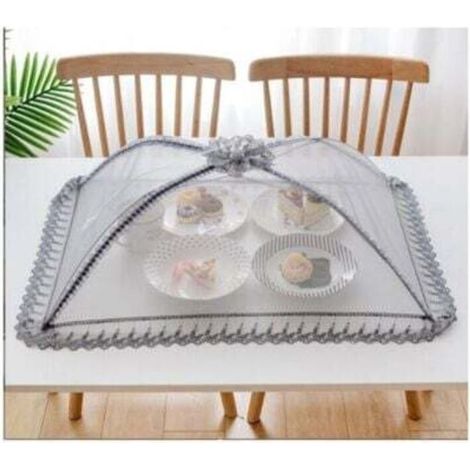 High-quality mesh food cover - 50 x 70 cm - Reusable and foldable - For picnics, outdoor use - Protects food from flies, insects, and other pests (1/4)