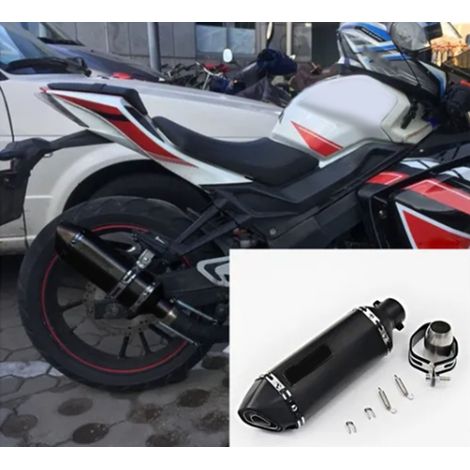 Silencieux arrière moto acier inoxydable antirouille silencieux résistant haute température pour motocyclette (1/5)