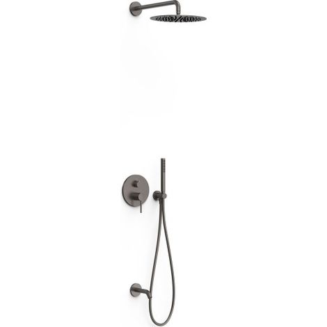 Kit mitigeur encastré 3 voies Rapid‑box pour douche Study Graphite - TRES 26237302GR