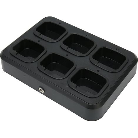 Chargeur rapide 6 postes pour talkie-walkie TC-500S/TC-510/TC-585/TC-500G, dissipation thermique efficace, station base radio bidirectionnelle, prise UE. (1/5)