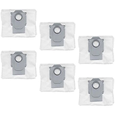 Lot de 6 sacs �� poussi��re pour aspirateur Roborock Q7 M5/Q7 M5ﴎ� L5/Q7 L5ﴎ� TF/Q7 TFﴎ쇽໓ Plus - Accessoires de rechange