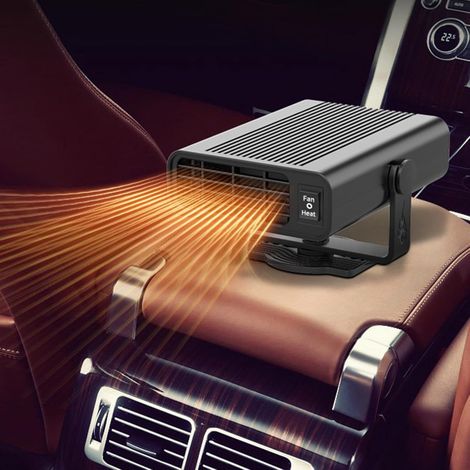 Riscaldatore portatile per auto, sbrinatore per parabrezza, riscaldamento e raffreddamento 2 in 1, sbrinamento e disappannamento rapidi, riscaldatore per auto compatibile con i veicoli, riscaldatore p (1/4)