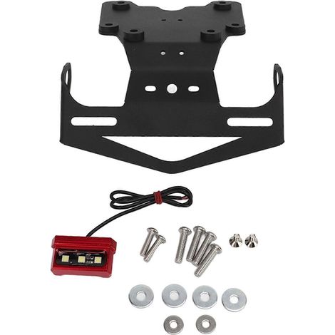 Support de plaque d'immatriculation moto avec feu LED, remplacement pour Tenere 700 XT700Z 2019-2022, support arrière robuste, kit de montage inclus. (1/5)