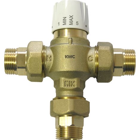 KWC AR Zentralthermostat, PURETHERM, DN25, 84 l/min, 30-65 Grad C