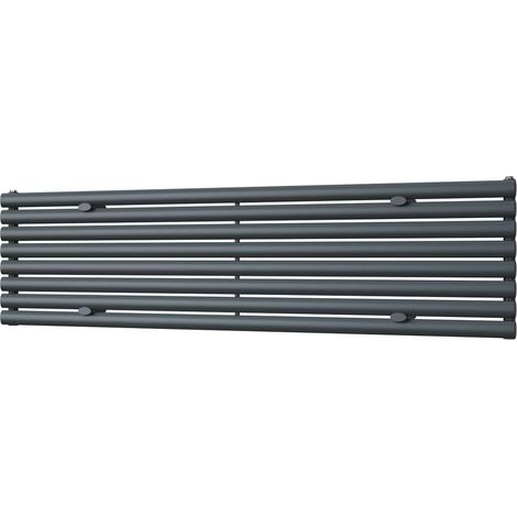 Omeara Axis - Anthracite Horizontal Radiator H464mm x W1800mm Single Panel (1/3)