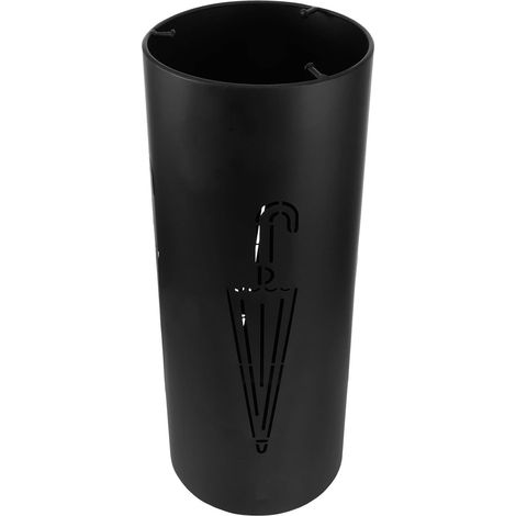 Porte-parapluies Rond Fer pour Entrée Organisateur de Parapluies avec Seau pour Séchage Rapide (1/5)