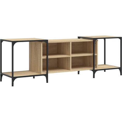 Mobile TV multimediale scaffale per televisione televisore buffet sala da pranzo soggiorno camera da letto rovere Sonoma 153 x 37 x 50 cm derivati del legno marrone 020027499