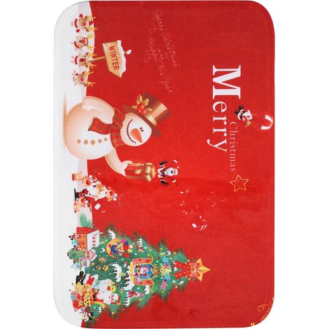 Tapis de porte de noël antidérapant, paillasson d'entrée, fournitures ménagères (1/5)