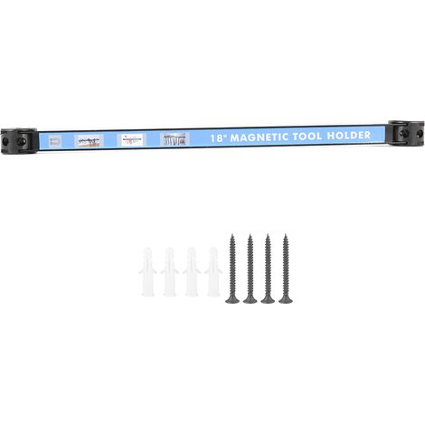 Barre magnétique de rangement pour outils, 45 cm, bande de connexion pour atelier et garage, étagère organisatrice. (1/5)