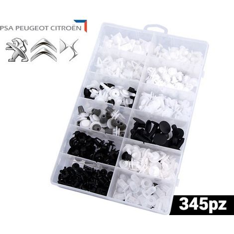 Surtido de grapas y clips para carroceria PSA 345 piezas
