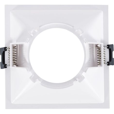 Foco Downlight Cuadrado GU10 6W Corte 85x85 mm Bajo UGR PC No Flicker 4000K Negro Blanco Neutro
