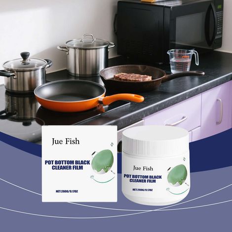 Black residue cleaning paste for household kitchenware, pots, and pans - 260g (1/5)