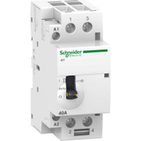 SCHNEIDER ICT-Steckverbinder, 40A 2P, 230/240V AC, DIN-Schienenmontage, IP20.