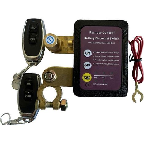 Reemplazo del maltratado voiture sans fil double télécommand, interruptor de corte principal 12 V, pieza de cambio para el interior del auto (1/5)