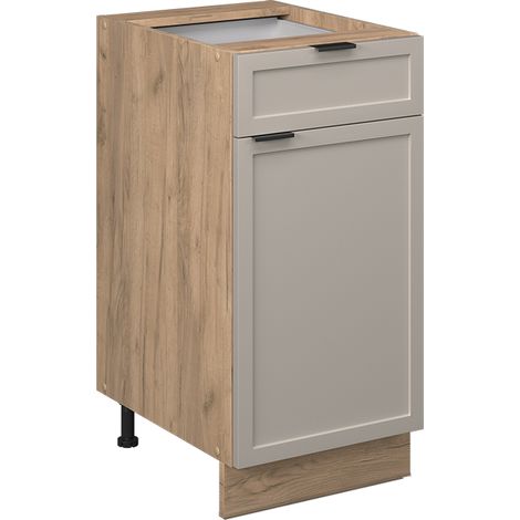Muebles bajos de cocina  Fame-Line, GrisBeige, 40 cm sin encimera, Vicco