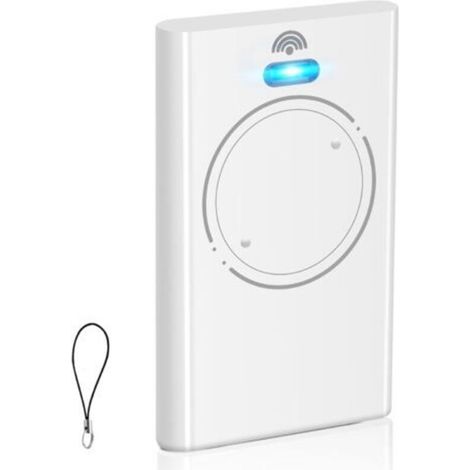 Télécommande pour ouvre-porte de garage 433,92 MHz compatible avec XT2 433 SLH LR, 2 canaux, blanc (1/5)