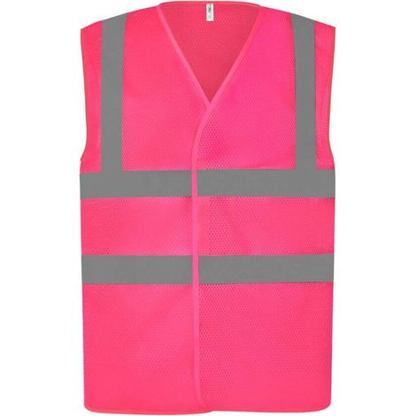 Gilet giallo alta visibilità con rete traspirante YOKO Rosa XXXL (1/2)
