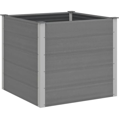 Jardinière，Lit surélevé de jardin WPC 100x100x91 cm Gris CFW63720 (1/5)