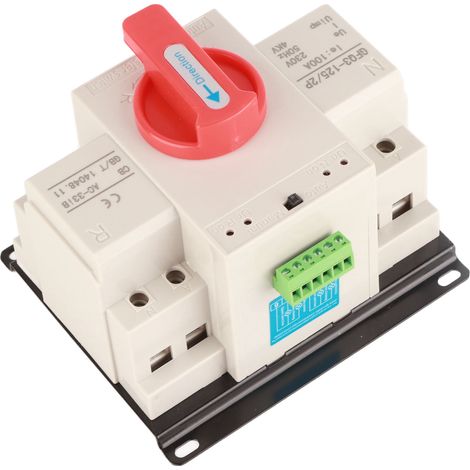 Commutateur de transfert automatique Double puissance AC230V 100A 2P ATS, Mini générateur (1/5)