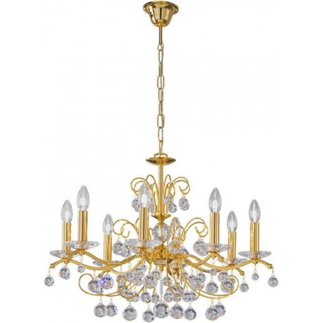 Kolarz CARMEN 2 - Lustre classique en cristal à 8 bras, or poli, 8x E14 (1/5)