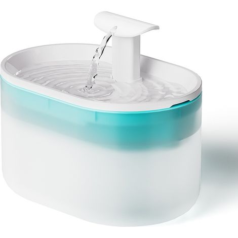 Longziming – Fontaine à eau pour chat 2,1L – Ultra silencieuse ≤ 23 dB – Deux modes de débit – Sans BPA – Niveau d'eau visible (1/5)