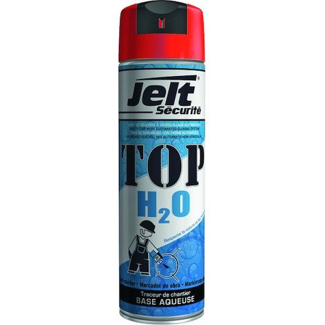 Traceur de chantier ROUGE TOP H2O 650ml - Jelt