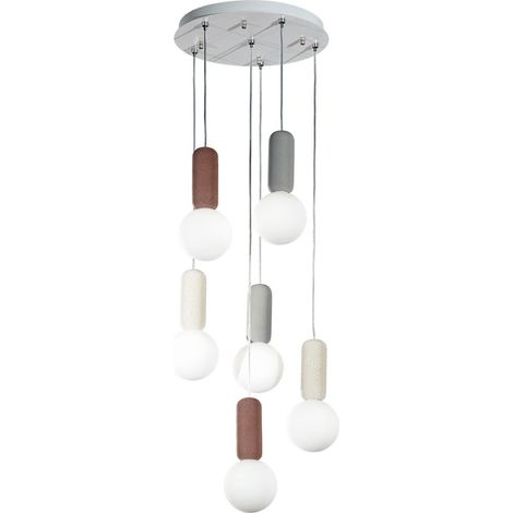 Suspension design moderne en verre et ciment Rock Mix 6 (1/2)