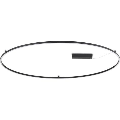 Ideal Lux Plafoniera Moderna ORACLE 1 luce LED integrato nero alluminio