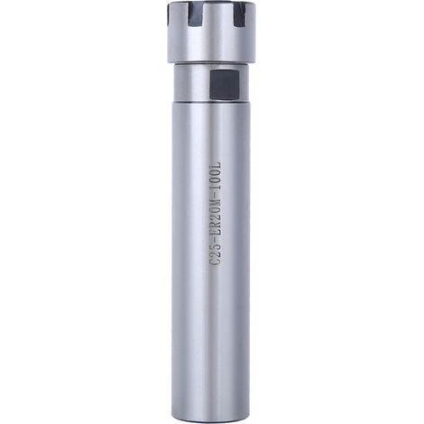 Porte-pinces ER20M-100L en acier allié chrome-molybdène, tige droite de 100 mm (1/5)