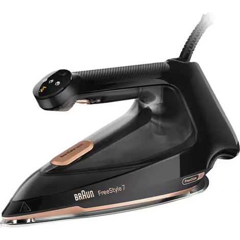 FERRO DA STIRO A VAPORE BRAUN 2000W 350ML PIASTRA FREEGLIDE 3D FI7276BK