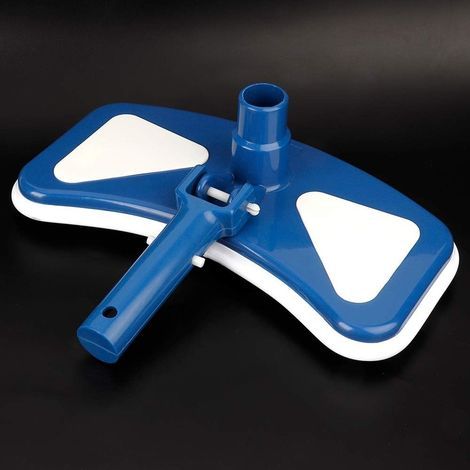 Swimming Pool Cleaner Head, Blue and White Swimming Pool Vacuum Brush, for Swimming Pool Floor for Water Parks Swimming Pool Care Kit Swimming Pool Cleaning Supplies (1/5)