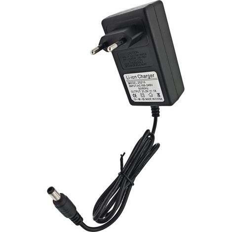 25,2 V 1 A Lithium-Akku-Ladegerät-Adapter für Li-Ion-Akkus mit Kontrollleuchte (1/5)