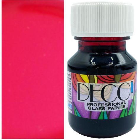 DECO' Glasfarbe, Kaltglasdekoration Renesans 132 KARMIN 30ml