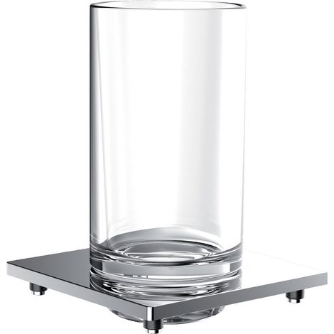 Portavasos de emco liaison para barandilla, cristal transparente, (1/5)