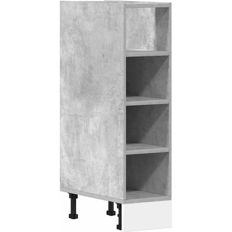Maison Exclusive - Armadio Inferiore “Riga” Grigio Cemento 20x44,5x81,5 cm