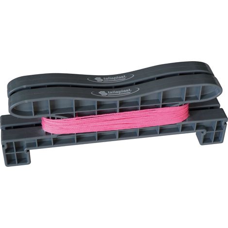 Taliaplast – Cordeau de guidage 20m avec drisse fluo rose Ø1,5mm – Résistant aux chocs – Pour alignement de parpaings – 400441