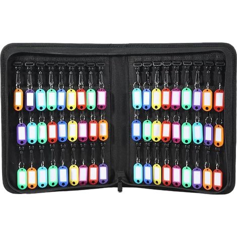 Étui de rangement pour clés – Rangement ignifuge étanche, classeur à clés à 54 positions avec poignée, accessoire de sécurité avec construction durable, outil de gestion pour banquier, hôtel, propriét (1/5)