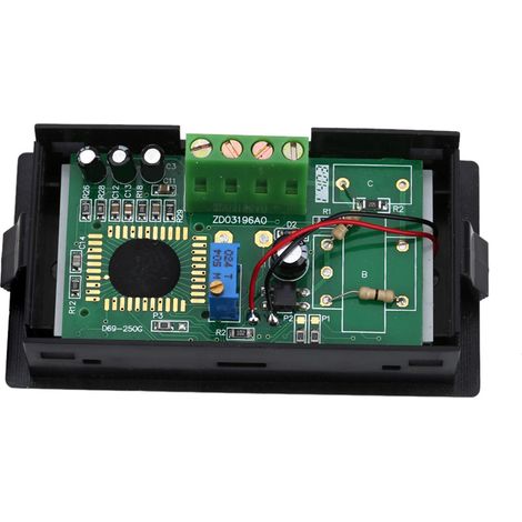 Ampèremètre numérique à affichage LED LCD 100 A avec résistance shunt 100 A/75 mV (1/5)