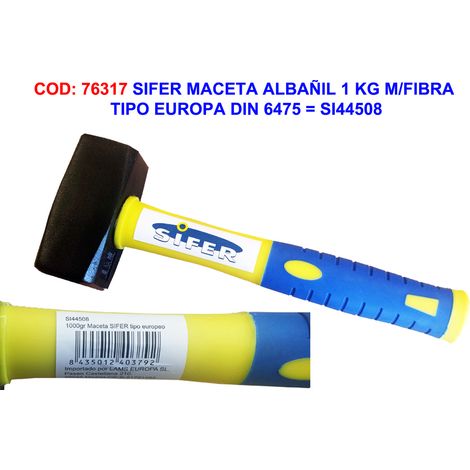 sifer maceta albañil 1 kg m-fibra tipo europa din 6475 si44508