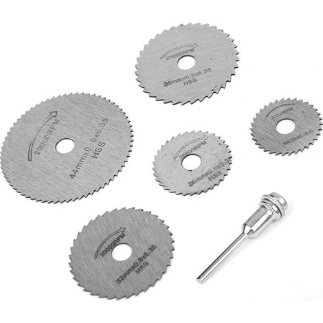 Lame de coupe en acier rapide pour le travail du bois, du plastique, perceuse électrique, outil de scie pour PVC et acrylique, argent (1/5)