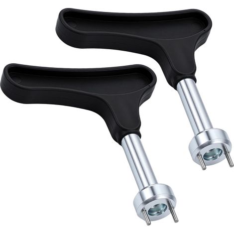 Juego de herramientas de 2 piezas para desmontar tacos de golf, llave de acero inoxidable, llave de ajuste de tacos multifunción, herramienta universal para el reemplazo de tacos. (1/5)